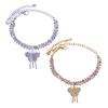 Butterfly Charm Pendant Anklet, Adjustable Chain Beach Anklet with Cubic Zirconia Tassel, Lightweight Foot Jewelry for Women