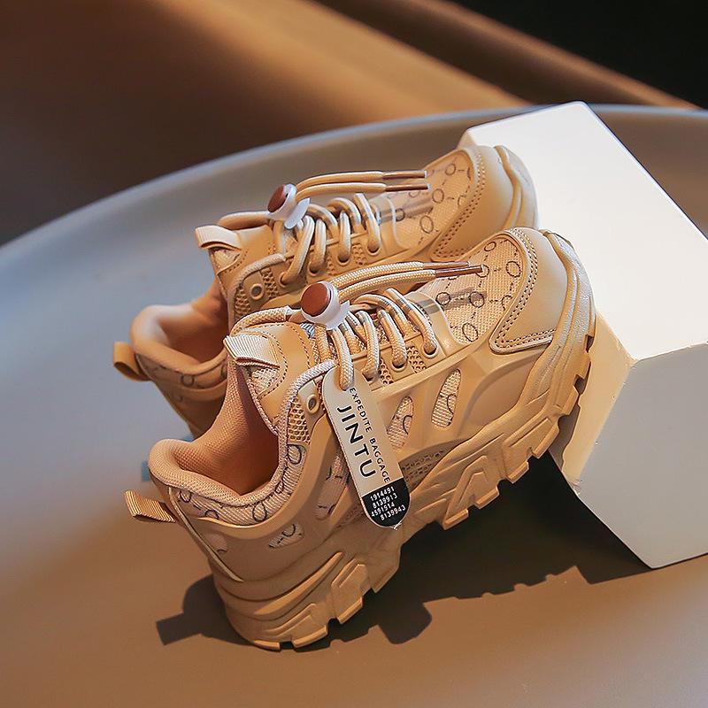 Girls Internet celebrity dad shoes 2025 spring and autumn new children's Korean version wear-resistant sports shoes boys primary school casual shoes