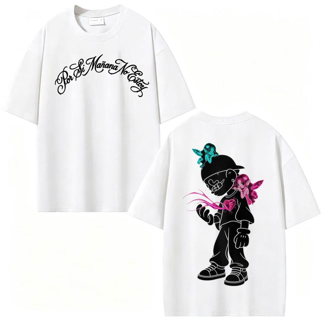 Rapper Omar Courtz Porsi Manana No Estoy Tour 2026 Album T ShirtsUnisex Fashion Aesthetic 100% Cotton T-shirt Streetwear