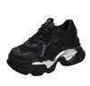 Fashion Thickened breathable mesh women's casual shoes wedge heel thick-soled shoes sports shoes 2024 spring and autumn fashion