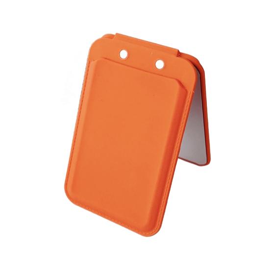 

Магнитный держатель для карт с зеркалом, противоскользящая подставка для телефона Magsafe для iPhone оранжевый