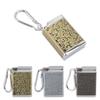 Cigarette Ash Box Wear Resistance Mini Size Portable Ashtray Aluminum Alloy Lightweight with Carabiner for Office Room