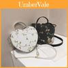 Heartshaped Pu Shoulder Bag With Zipper Closure For Daily Casual Wear