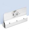 M 6053 Frameless Shower Door Roller Assembly Aluminum Fits 1/4in Glass Chrome Replace Part 3/4"