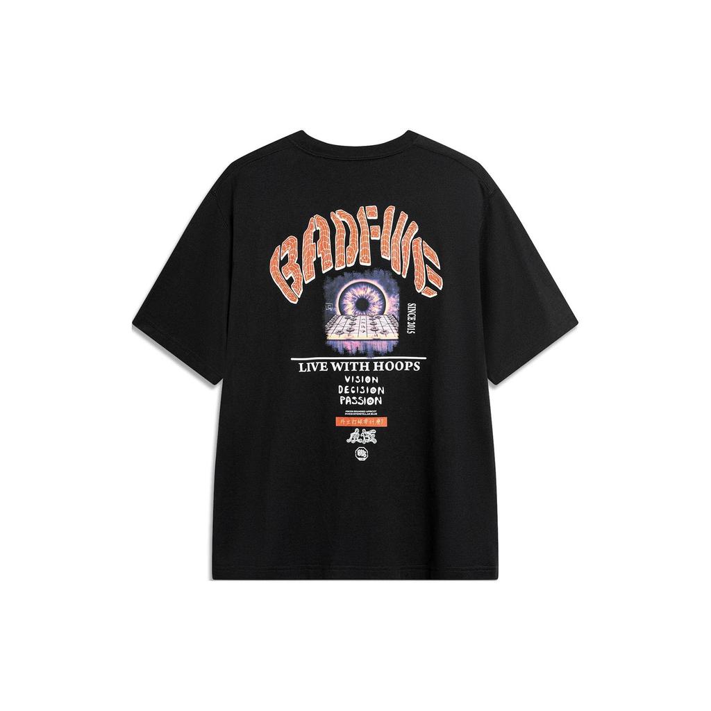 Li Ning BADFIVE T Shirt Men's Black AHSU435-1
