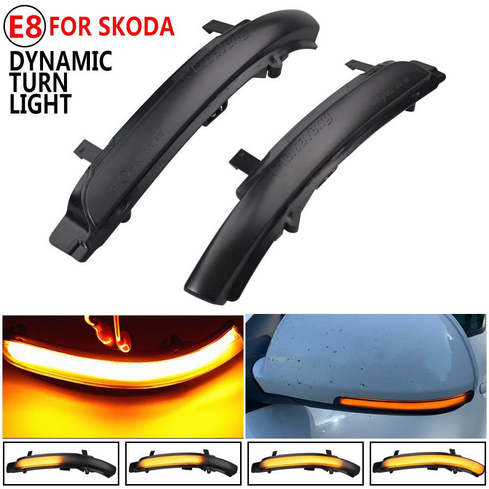 Dynamic Blinker For Skoda Octavia MK2 A5 SuperB B6 3T LED Turn Signal Mirror Light 2009 2010 2011 2012