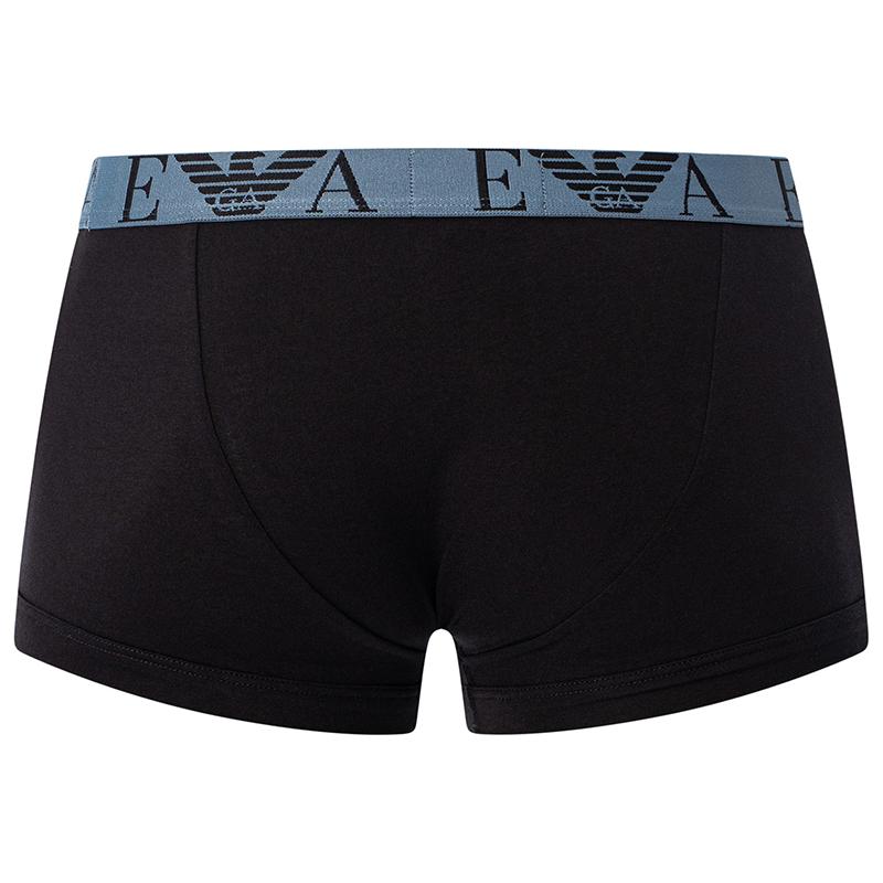 Emporio Armani Men' Boxer Briefs 3 Pack Gray, Black, Blue 111357-4F715-34731