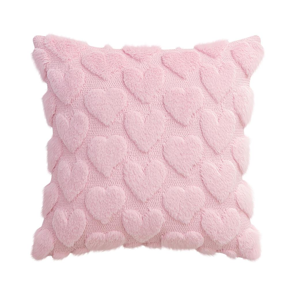 Valentinstag Liebe Plüsch Kissenbezug, Wohnzimmer Sofa, Herzförmiges Kissen, Kissenbezug