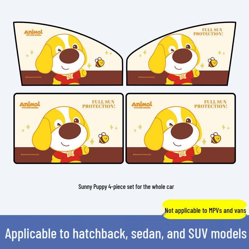Car Side Window Privacy & Sunshade with Magnetic Heat Insulation
