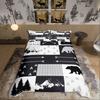 Homewish Set Copripiumino Animale Cervo Set Biancheria da Letto Caccia Fauna Selvatica del Bosco Per Adolescenti Decorazione Safari nella Giungla