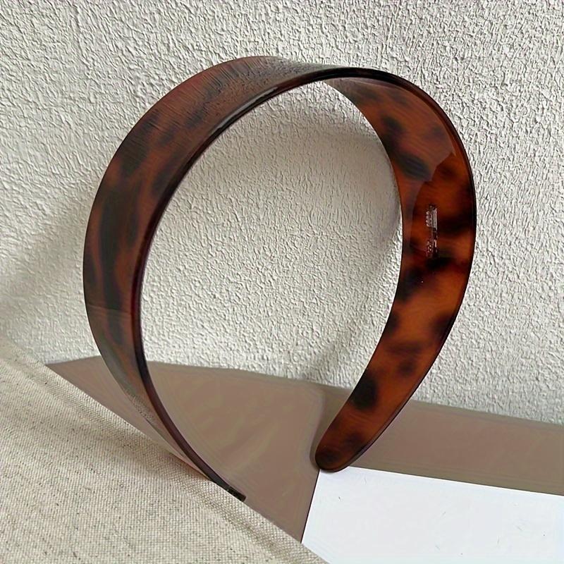 Europäisches und Amerikanisches Persönlichkeits-Schildpattmuster-Zähne Breiter Rand Stirnband Retro-Platte Anti-Rutsch-Stirnband Druck-Haarspange Gesichtswasch