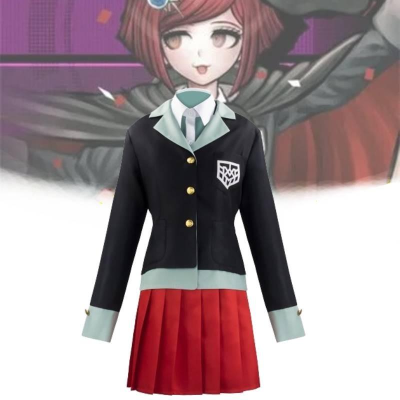 Danganronpa Yumeno Himiko Cosplay Set Fashion Simple College Girl Anime Party