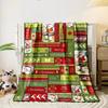 Christmas Themed Festive Holiday Decor Santa bedroom Blanket for Livingroom Couch lunch break Soft throw for Friend's festival Gift