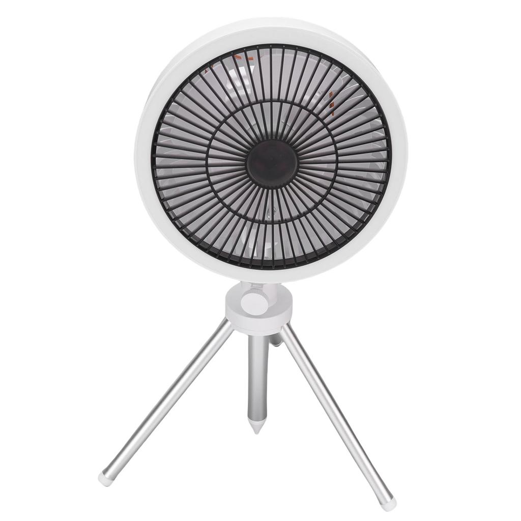 Camping Fan with Tripod 3 In 1 3 Speeds Oscillating Portable Standing Outdoor Fan with Light and Phone  R for Tent Fishing Picnic