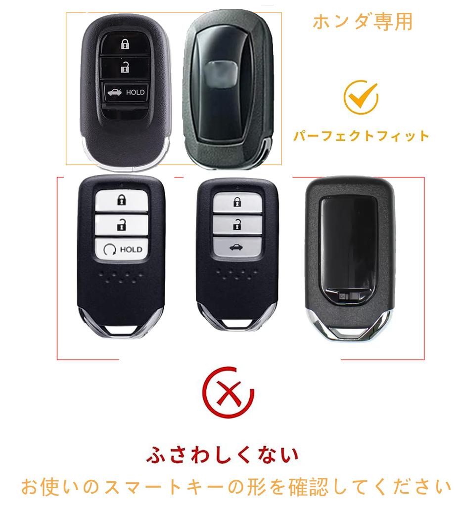 [TECART] Dedykowany Pokrowiec na Kluczyk Honda, 3-przyciskowy Brelok, Stop Aluminium, Skóra Naturalna, Pełny