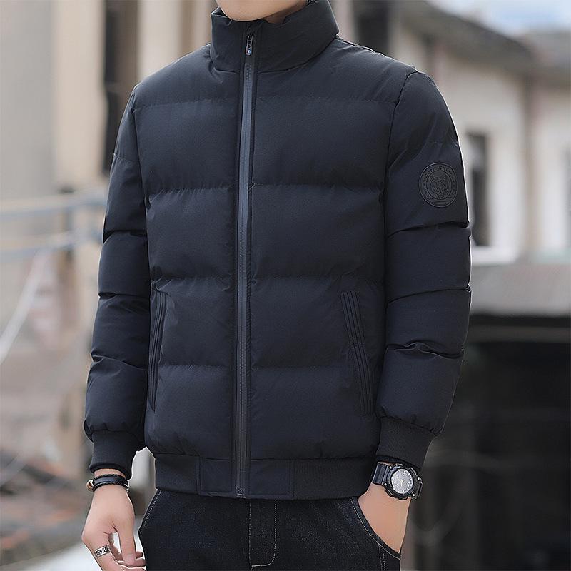Men's Trendy Winter Cotton Padded Jacket - Korean Style Velvet Thickened Coat