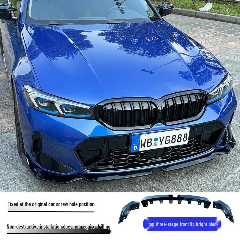 Front Lip & Bumper Kit for 20-25 BMW 3 Series - Black MP