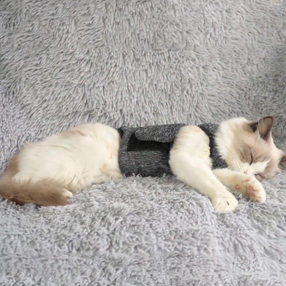 Soft Cat Anxiety Jacket Adjustable Anti Anxiety Pet Coat for Relieve Anxiety