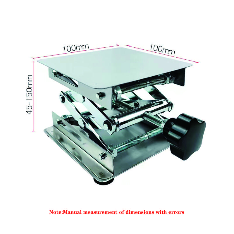 Motorcycle Maintenance Adjustable Stable Lifting Platform Aluminum Alloy Engraving Control Manual Lift Stand Table 10X10cm Mini
