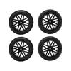 Set of 4 86mm Wheel Tires for 110 Scale RC Crawlers, High Grip, Black, Improved Durability, and Stable Running