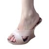 Fashion Super-high Heels Women's Slippers Sexy Heeled Sandals Woman Shoes 2025 Trend Summer Fad Wedges Slides Dress Open Toe Flip Flops