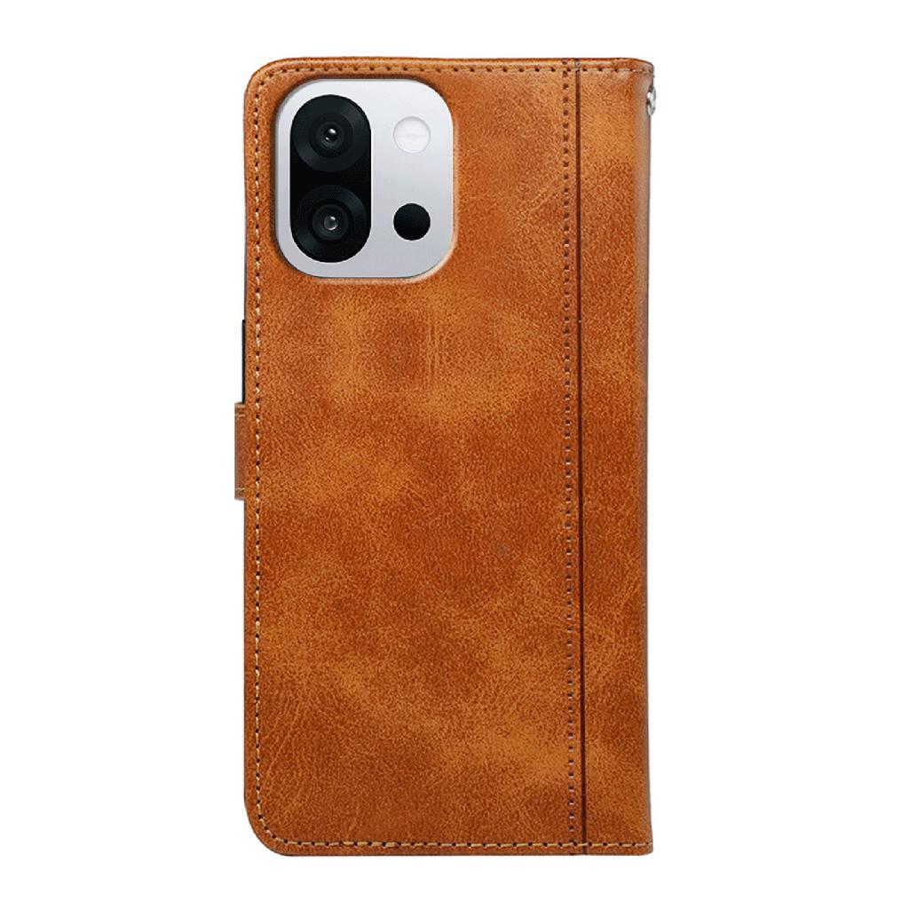 For OnePlus 13T 5G Case Calf Texture Leather Stand Book Style Phone Cover