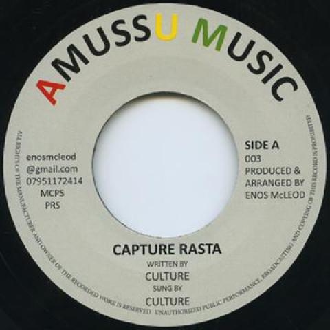 

7inch Record CULTURE - Capture Rasta AMM003 Amussu Music 1985 UK Reggae, Ska & Dub