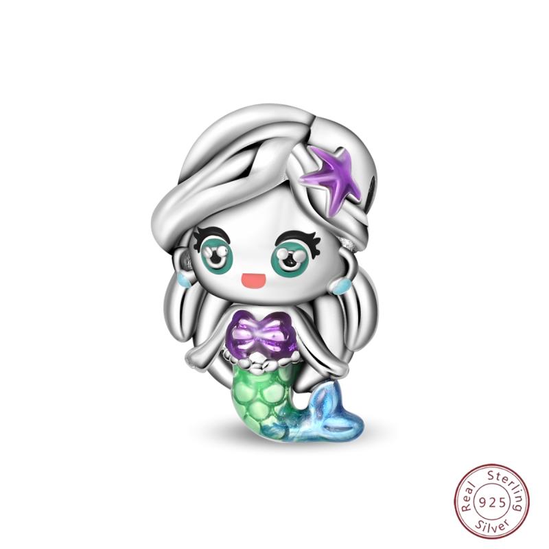 Copper Firefly Cute Cats And Dogs Beaded Pendant Suitable For Original Charms Bracelet Diy Exquisite Women Jewelry