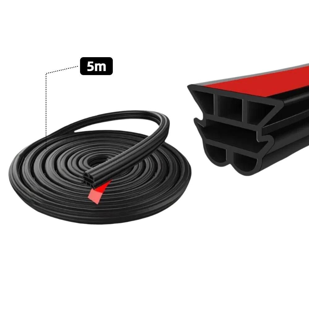 

5 м Двухслойная уплотнительная лента для автомобильных дверей Резиновая уплотнительная лента для капота Автомобильные аксессуары B