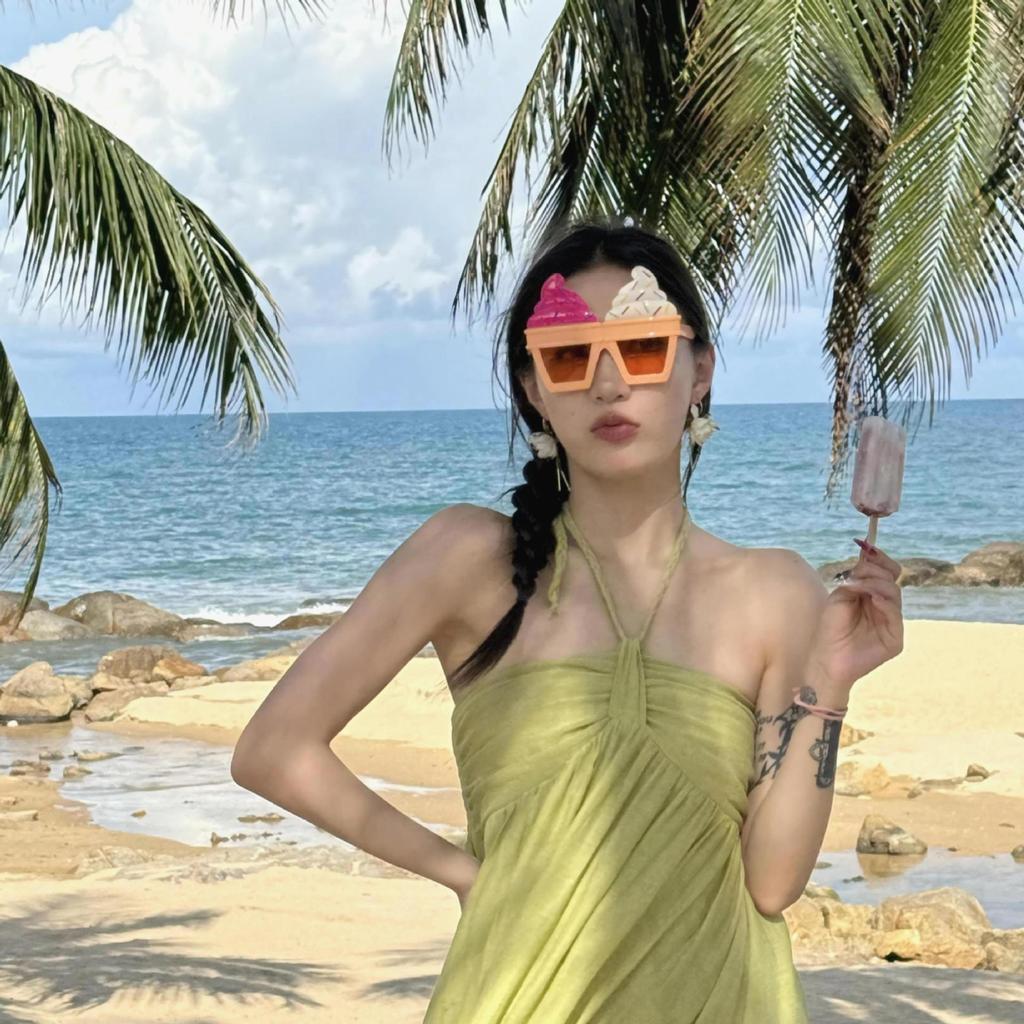 Flamingo Havajská plážová párty Selfie brýle rekvizity