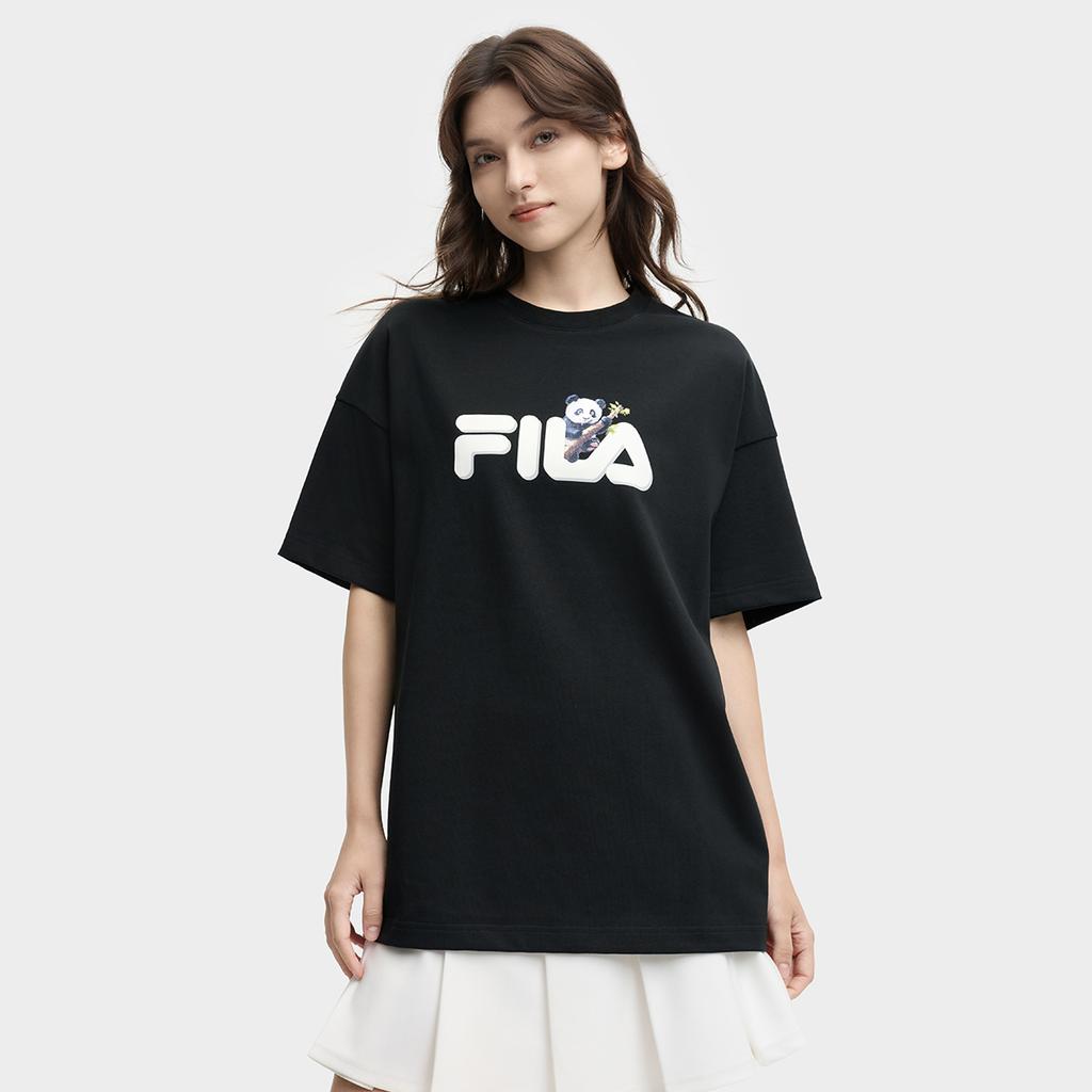 New FILA HERITAGE T Shirt Unisex Jet Black F51U538103F-BK
