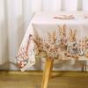 Vintage Easter Bunny Eggs Tablecloths Holiday Party Decor Spring Floral Rectangle/Round Table Cover Easter Decorations For Home