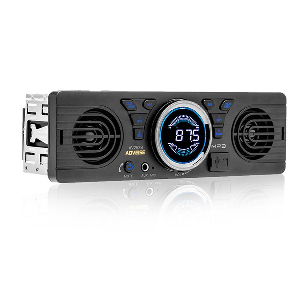 20-20000Hz Car Radio 4 Ohms/8 Ohms ABS Black USB/TF