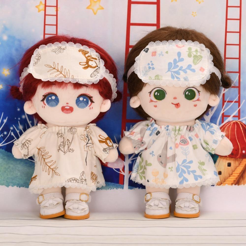 

Pajamas 20cm Idol Dolls Pajamas Outfit Plush Toys Cloth 20CM Doll Clothes Changing Dressing Game