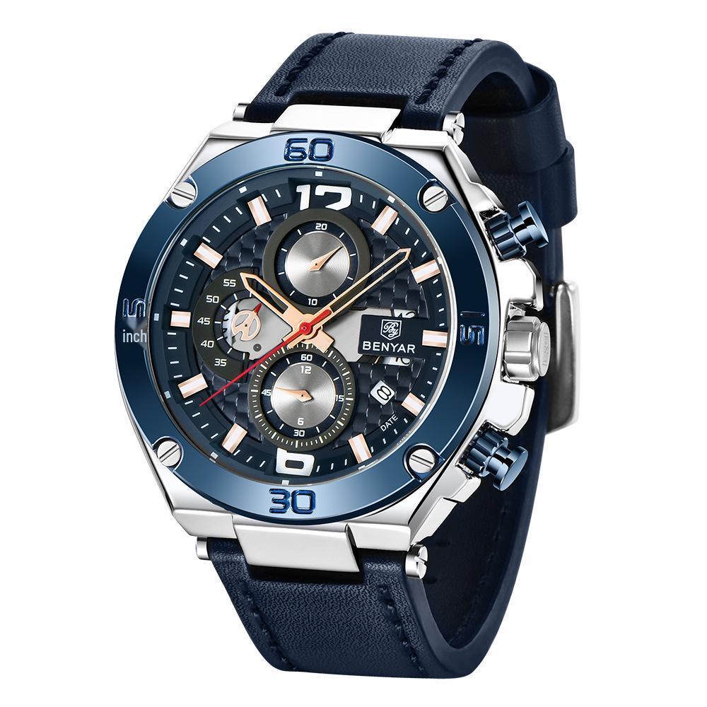 BENYAR 5151 Men's Multifunctional Quartz Watch - Fashionable, Waterproof Design