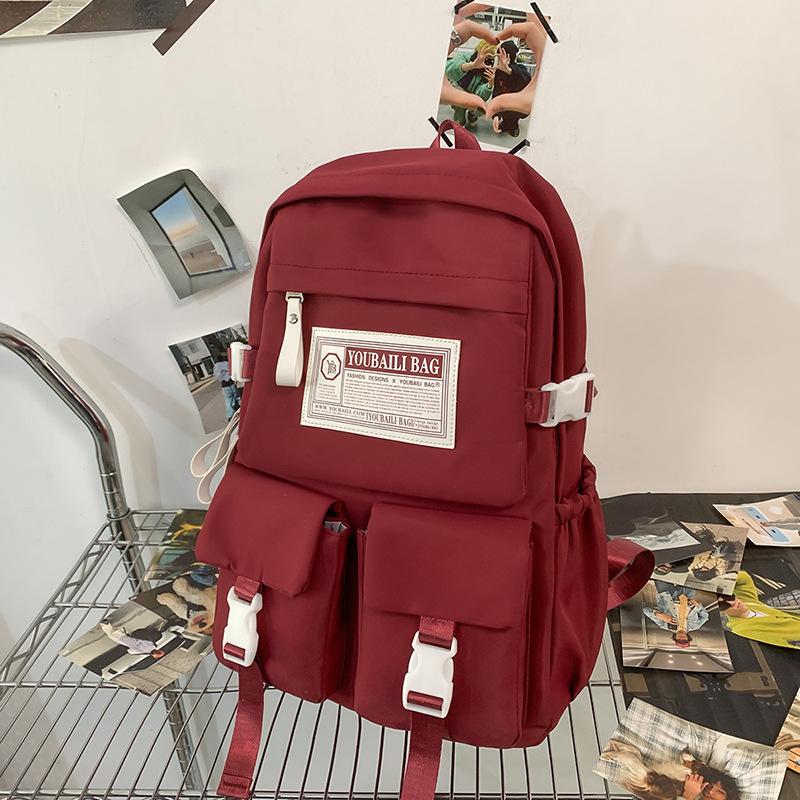 Large-capacity New Fashion Middle School Students Girls and Primary School Students High School Ins Backpack Backpack