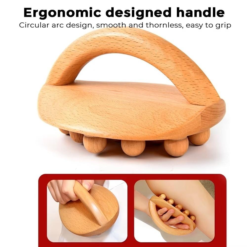 Handheld Design Holztherapie Massagegeräte 14 Perlen Körper Schabewerkzeug Nach dem Training