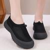 Summer new fly-woven mesh shoes women's one-pedal thick-soled breathable lazy shoes daily commuting casual shoes women