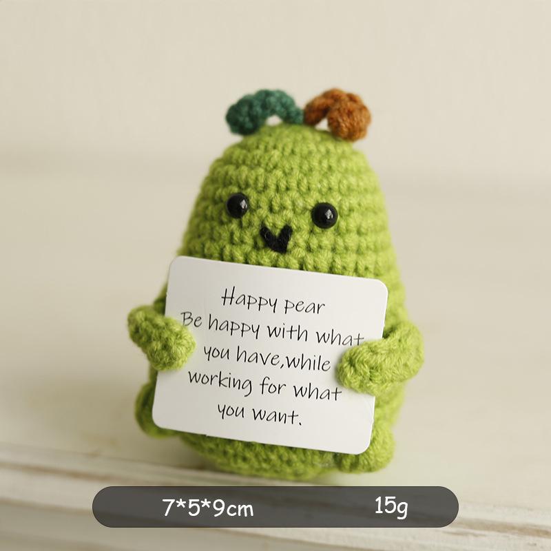Handmade Potato Cucumber Crochet Doll – Positive Energy Yarn Creation