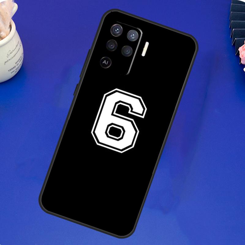 Custom Football Lucky number Case For OPPO A17 A57 A77 A78 A15 A16 A52 A72 A76 A96 A74 A94 A5 A9 A31 A93 A54S A53S A57S