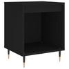 Vidaxl Bedside Table, Black, 40X35X50 Cm, Wood-Based Material