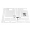 Slim Bathroom Storage Cabinet 3 Layer Narrow Cupboard with Drawers Storage Freestanding Organizer with Wheels for Bathroom