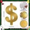 8 Pcs Dollar Themed Party Decorations 13. 4'' Glitter Dollar Birthday Decor Money Investment Bachelorette Foil Cutout for Us Dollar Sign Money Party