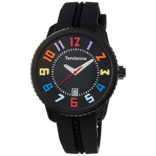 Tendence Gulliver Medium Watch, Black Dial, Stainless Steel, Mineral Glass, Quartz Movement, 42mm, Women's, TY930610