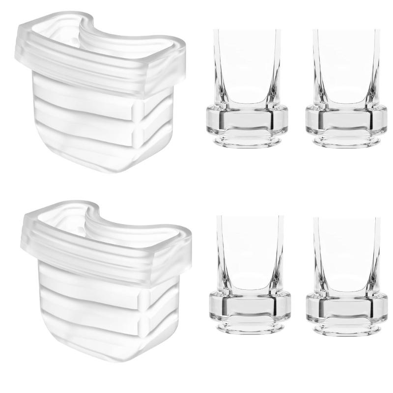 

Set of Silicone Breast Pump Part Essential Silicone Breast Pump Attachments Rubber Valves with Membrane set for Easy Use 1