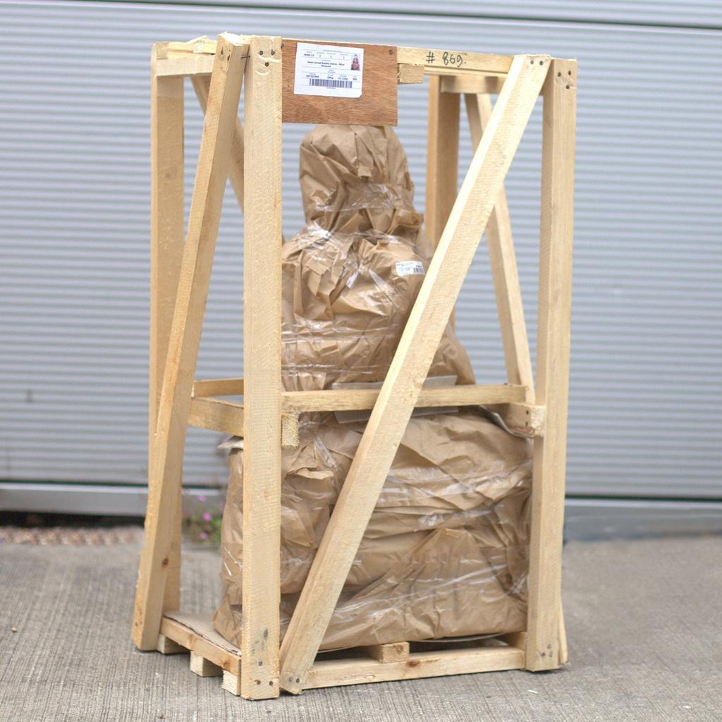 Buddha Statue Thinking Hand-Carved Suar Wood 25cm