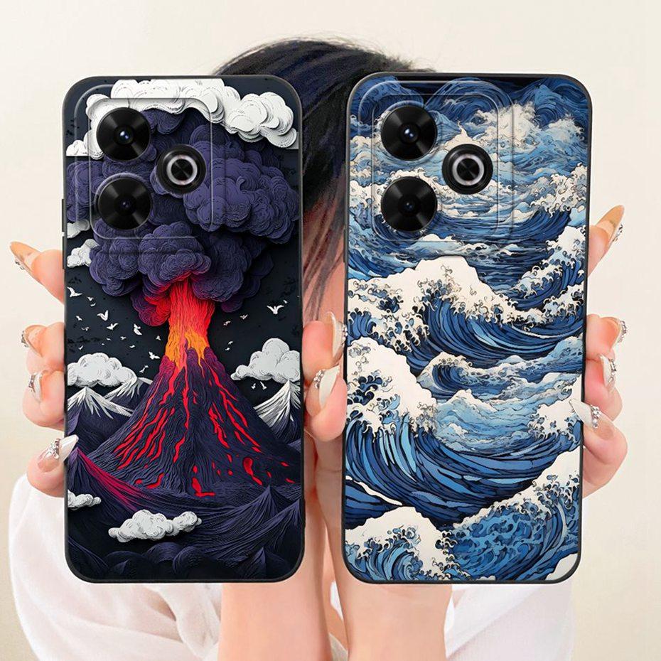 New Fashion Phone Case For Xiaomi Redmi 13X Soft Silicone Cases For Redmi 13X Shockproof Covers Bumpers