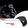 Car Emblem Gear Shift Knob Manual Gear Stick Head Shift Knob Cover Trim Sticker For 4IYEJ A3 2014-2018 A6L 2016-2018 A7 2015-2018