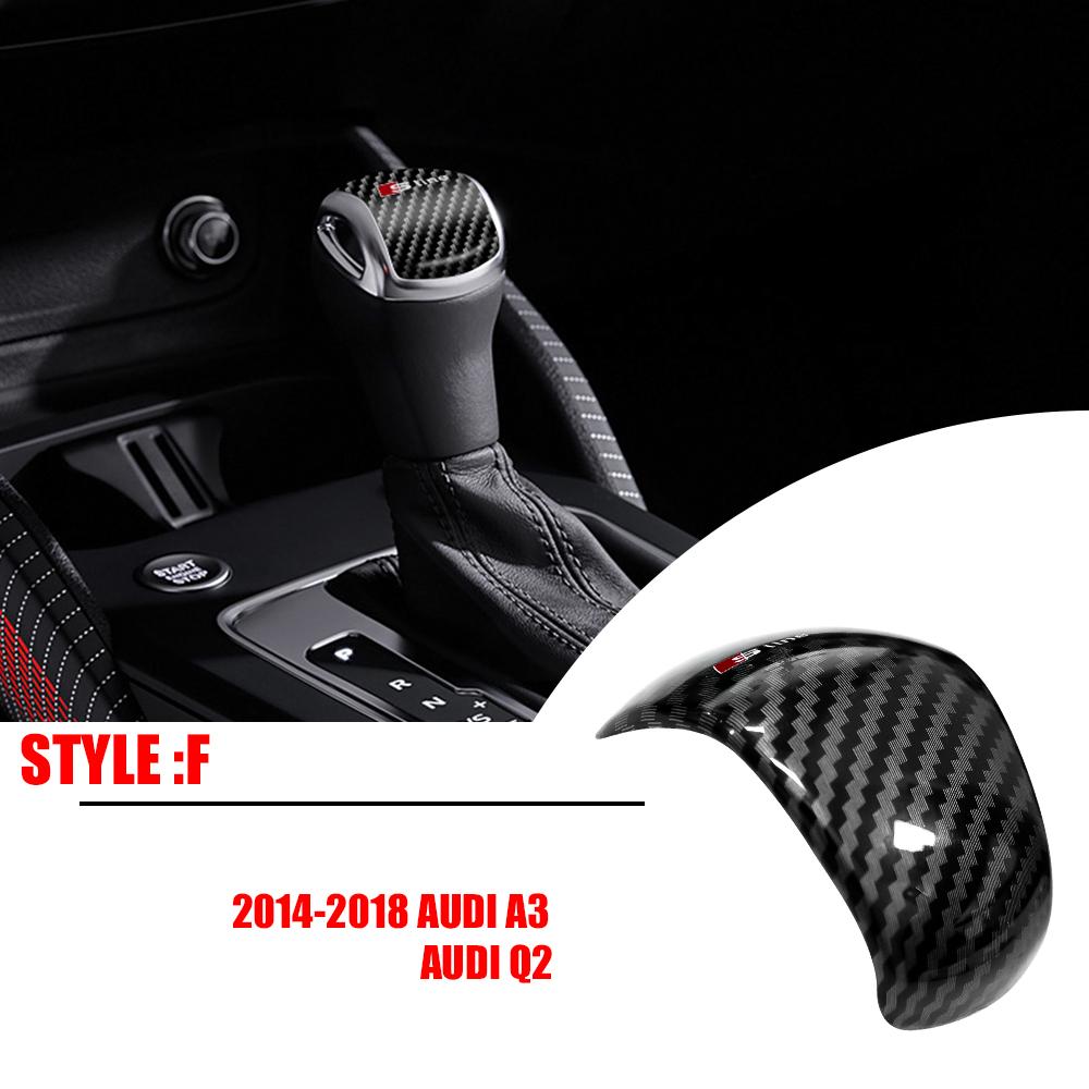 Car Emblem Gear Shift Knob Manual Gear Stick Head Shift Knob Cover Trim Sticker For 4IYEJ A3 2014-2018 A6L 2016-2018 A7 2015-2018