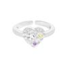 S925 Sterling Silber Luxus Stern Zirkonia Fingerringe Party Jubiläumsgeschenke Schmuck Feine Herzringe für Damen